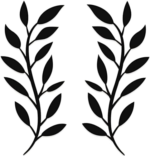 Vivegate Scroll Olive Branch Leaf Metal Wall Decor 16x16
