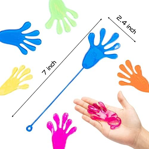 Haooryx Valentines Day Glitter Sticky Hand Cards 28 Pack