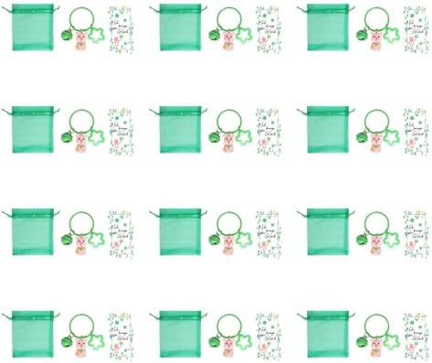 12 Pcs St Patrick Day Keychains Party Favor Set