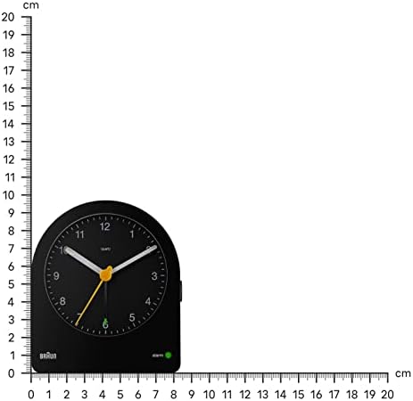 Braun Classic Analogue Alarm Clock with Snooze and Continuous Backlight