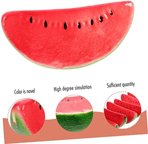 Zerodeko 6Pcs Lifelike Watermelon Slices Decorative Props