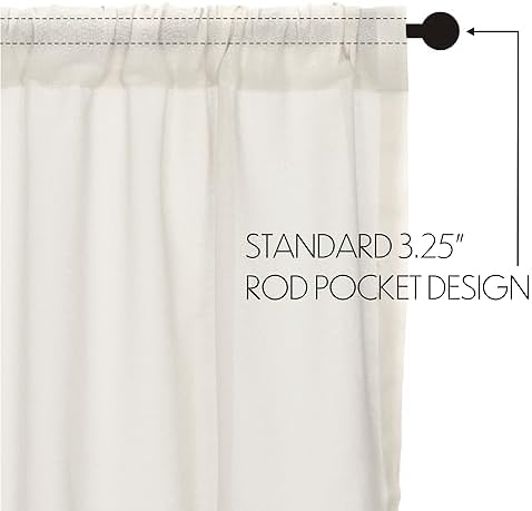 VHC Brands Antique White Tobacco Cloth Panels