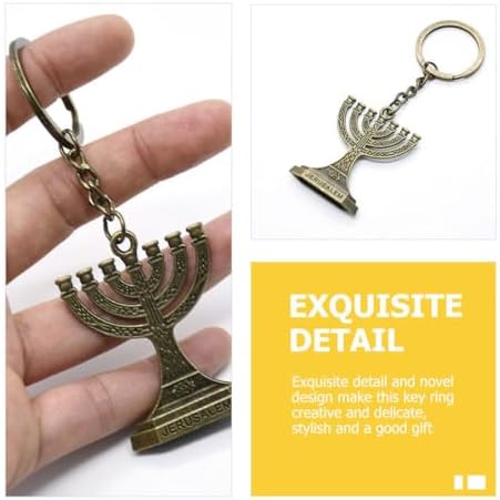 20 Pcs Hanukkah Key Ring Metal Tote Purse Ornaments