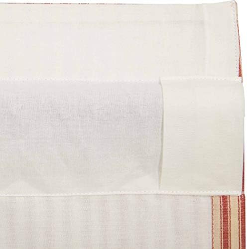 VHC Brands Prairie Swag Curtains Red 36x36x18