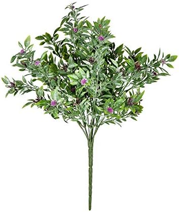 Vickerman Artificial Purple Wildflower Bush 135 Inch 2 Pack