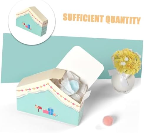 10pcs House Shaped Party Favor Boxes for Cookies Candy Treats