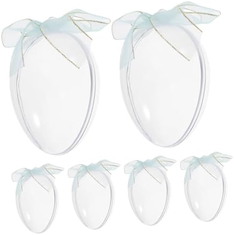 6pcs Clear Easter Candy Boxes for Party Supplies