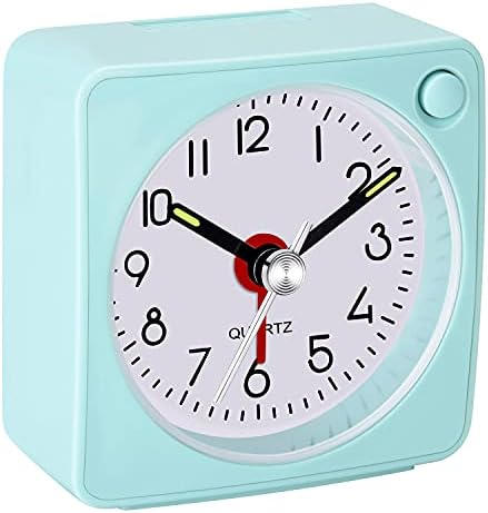 Travel Analog Alarm Clock - Ultra Small Silent Design