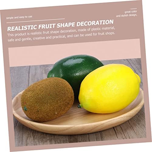 Zerodeko 4Pcs Plastic Fake Kiwi Fruit Decor