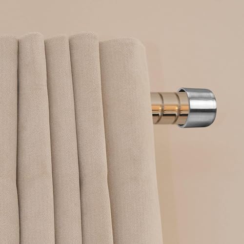 28mm Silver Curtain Rod Finials 2 PCS