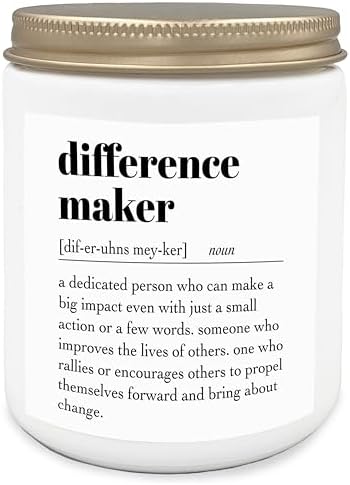 Difference Maker Candle - 8oz Soy Wax Jar with Lavender Scent