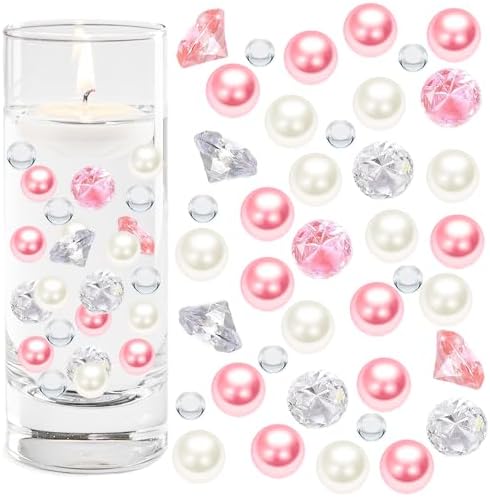 HappyFiller 1075 PCS Floating Pearl Beads Vase Filler