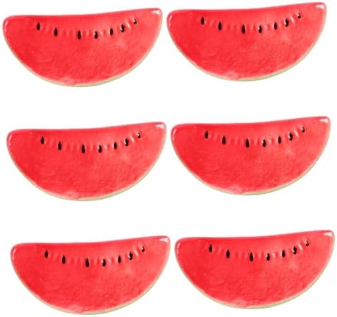 Zerodeko 6Pcs Lifelike Watermelon Slices Decorative Props