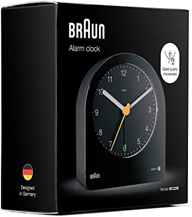 Braun Classic Analogue Alarm Clock with Snooze and Continuous Backlight