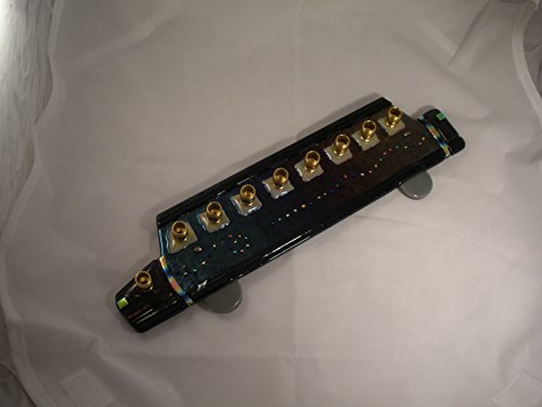 Fancy Limousine Glass Menorah by YafitGlass