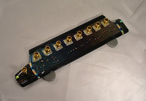 Fancy Limousine Glass Menorah by YafitGlass