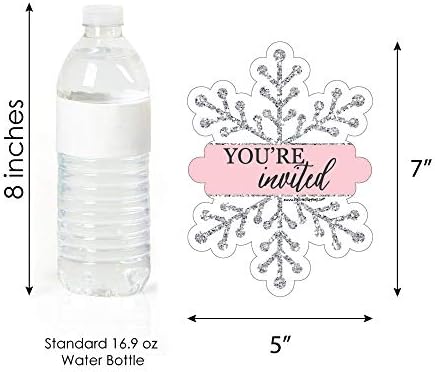 Pink Winter Wonderland Fill-In Invitations Set of 12