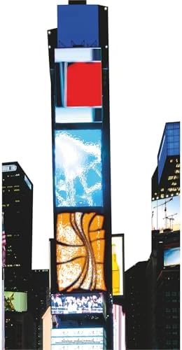 H13609 Times Square New York City Night Lights Cardboard Cutout