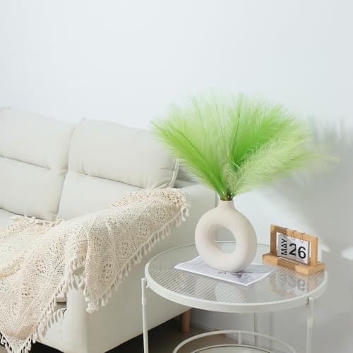 U-LIAN 36PCS Green Faux Pampas Grass 22 Inch Decor