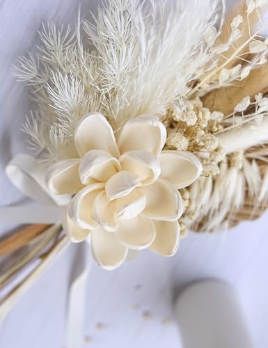 Xins Convey Dried Flowers Bouquet with Vase