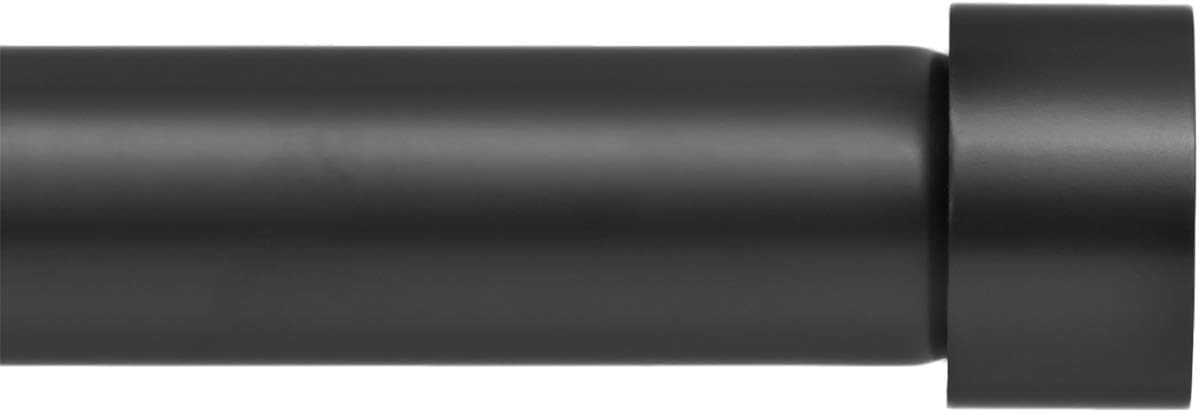 Ivilon Drapery Window Curtain Rod 1 Inch Black