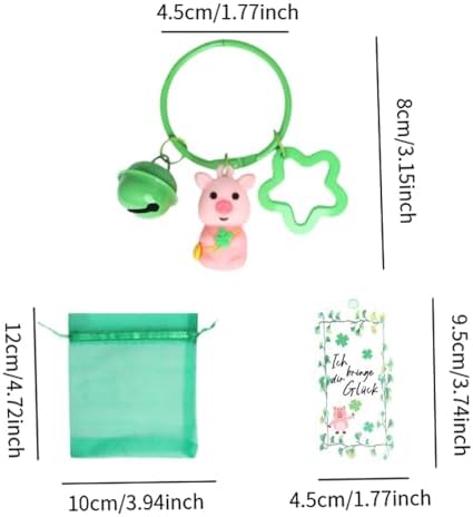 12 Pcs St Patrick Day Keychains Party Favor Set