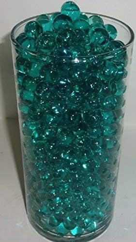 Teal Water Beads for LED Lights and Candle Arrangements