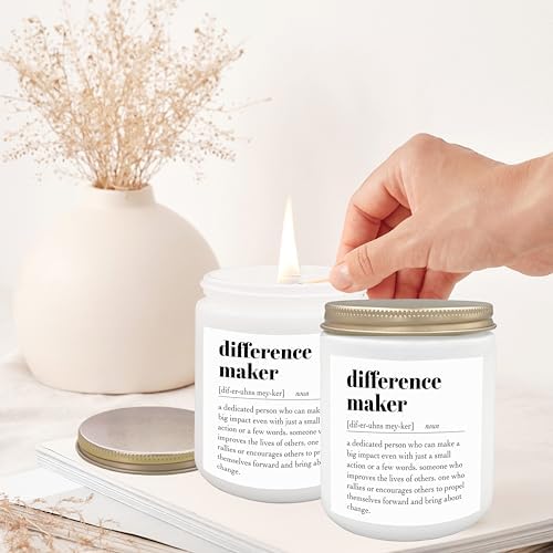Difference Maker Candle - 8oz Soy Wax Jar with Lavender Scent
