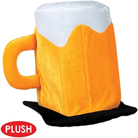 Beistle 3 Piece Plush Beer Mug Hats for Parties