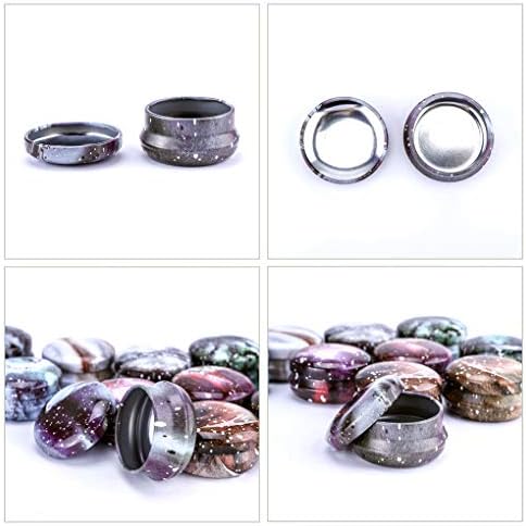 Rolin Roly 12Pcs Mini Travel Cans for Candles and Gifts