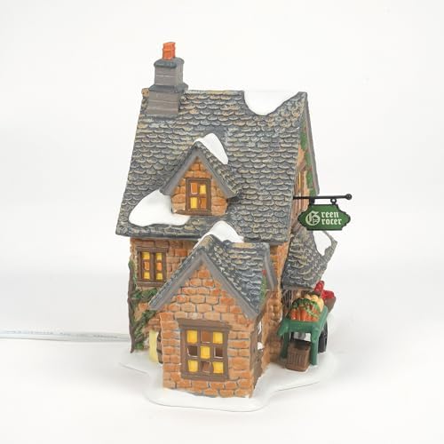 Department 56 Dickens Village Greengrocer Cotswold Lit Building