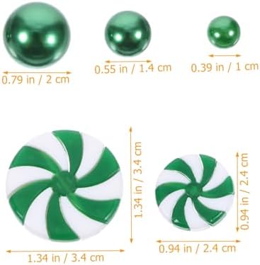 PRETYZOOM Christmas Floating Candle Decorations and Acrylic Beads Vase Filler