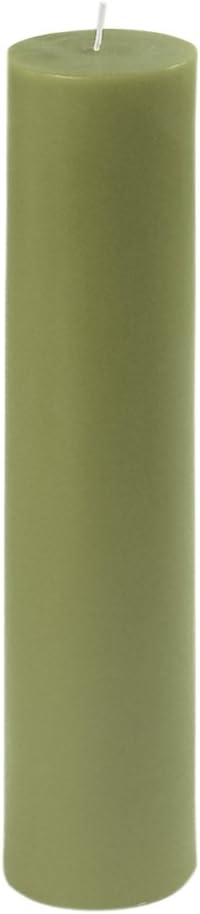Jeco 9 Inch Sage Green Pillar Candle 1