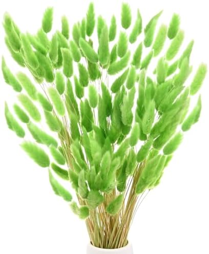 180-Pack Artificial Bunny Tail Grass Dried Flowers