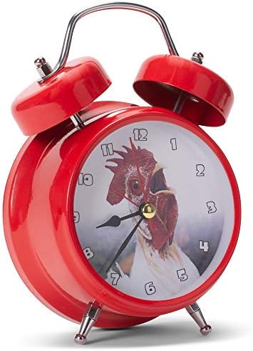 Wacky Wakers Red Rooster Alarm Clock with Rooster Sound