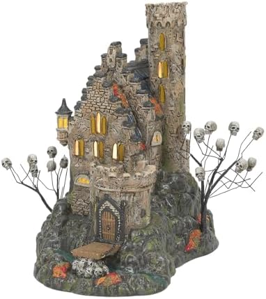 Department 56 Halloween Castle Calvaria Lit Building