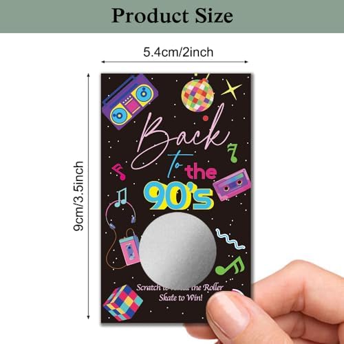 Haizct 50 Pack Retro Scratch Off Game for Parties