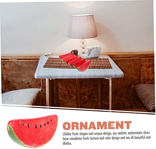 Zerodeko 6Pcs Lifelike Watermelon Slices Decorative Props
