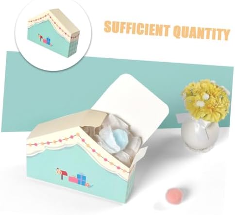 10pcs Cute House Shaped Treat Boxes for Parties