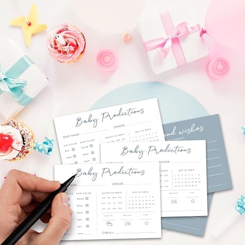 Baby Predictions and Advice Cards for Baby Shower