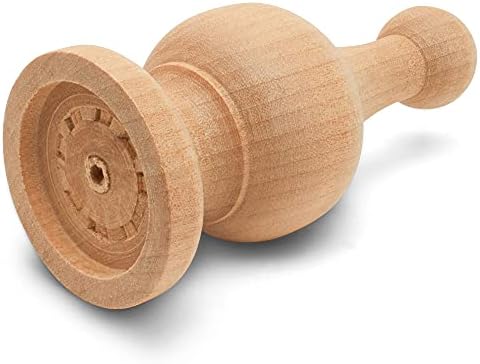 Woodpeckers Unfinished Wood Finials 4-14 Inch Pack of 12