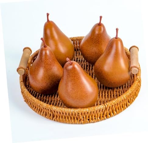 VICASKY 2Pcs Miniature Fake Pears Desktop Decor