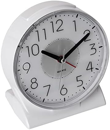 EASIBEST Silent Analog Alarm Clock with LED Light