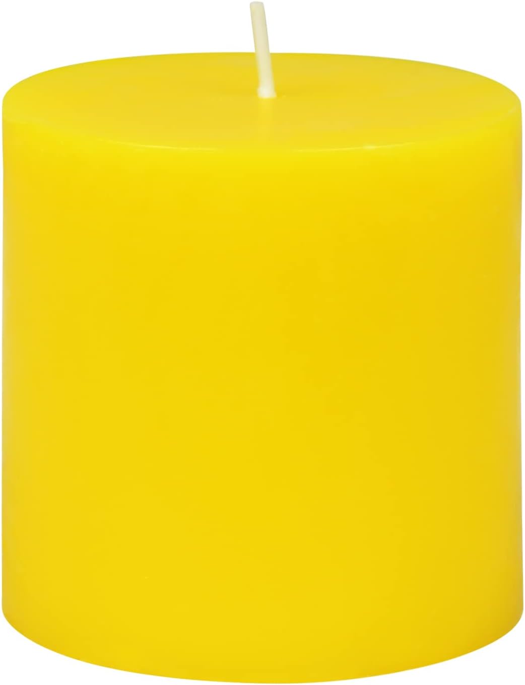 Zest Candle 3 Inch Yellow Pillar Candle