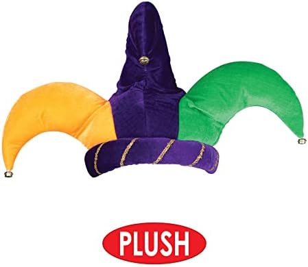 Plush Jester Hat with Real Bells