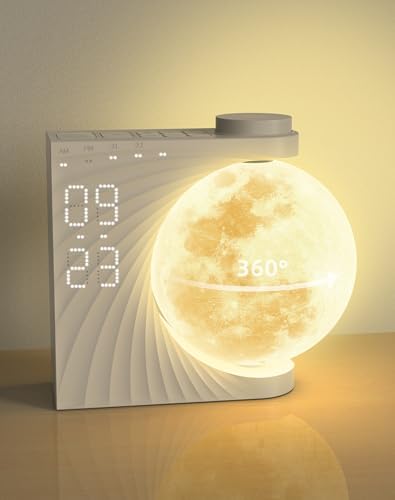 INSSISAIN Sunrise Alarm Clock with Moon Lamp and Nature Sounds