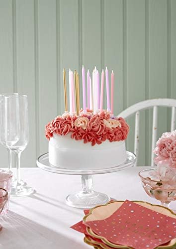 Talking Tables Pack of 12 Rose Gold Foil Edged Plates