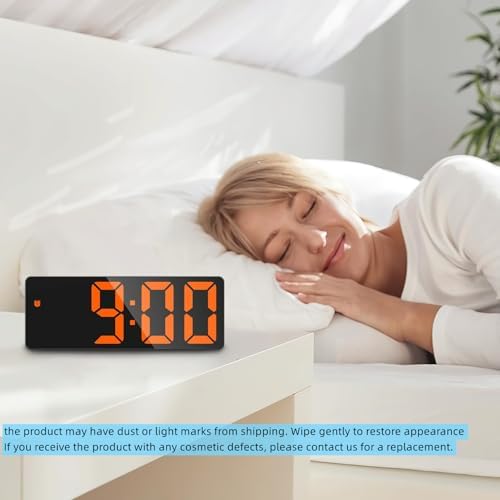 AMIR Digital Alarm Clock with LED Display and Voice Control