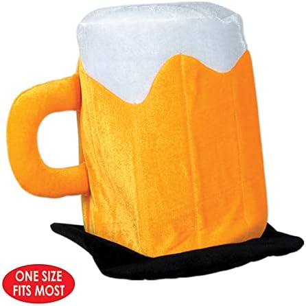 Beistle 3 Piece Plush Beer Mug Hats for Parties