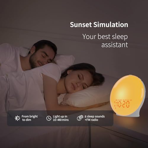 Ecobre Sunrise Alarm Clock with Bluetooth Speaker